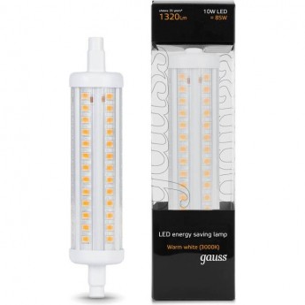 Лампа светодиодная GAUSS LED lamp R7S 10W AC220-240V 3000K 25*118mm Лампа светодиодная GAUSS LED lamp R7S 10W AC220-240V 3000K 25*118mm