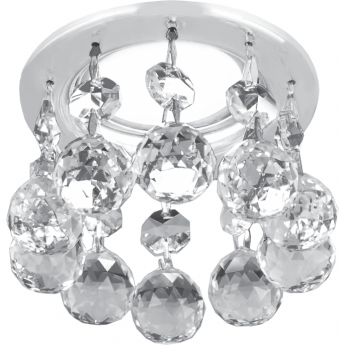 Светильник GAUSS BRILLIANCE PT005, Кристалл/Хром, Gu5.3